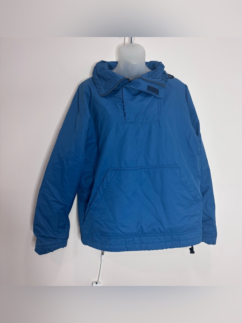 J. Crew Men’s Blue Windbreaker Pullover size small casual outdoor pockets